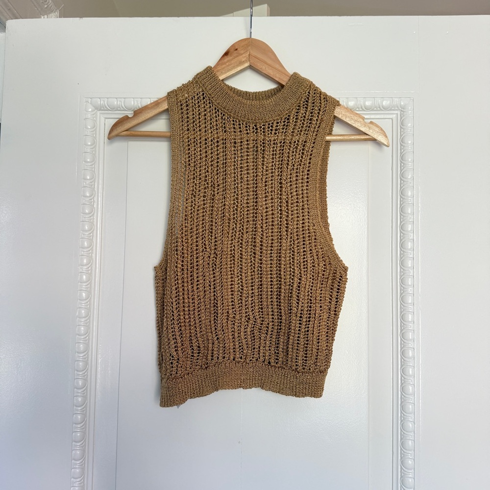 Mango Knitted Racer Back Tank - Picture 4 of 8